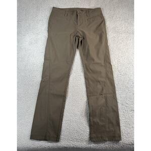 Vintage Athleta Pants Womens 10 Brown Straight Leg Cargo Hiking Nylon Blend Y2K